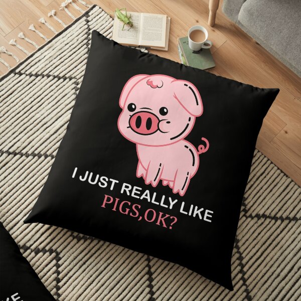 Kissen Kissenbezuge Schweine Redbubble