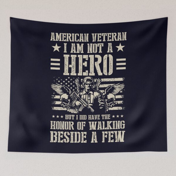 Item preview, American Veteran I'm not a Hero designed and sold by mmos.