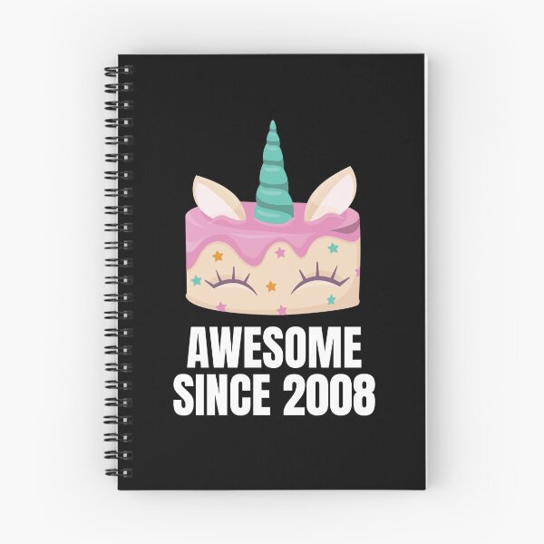 Item preview, Awesome since 2008 - Unicorn cake birthday present designed and sold by Watersolution.