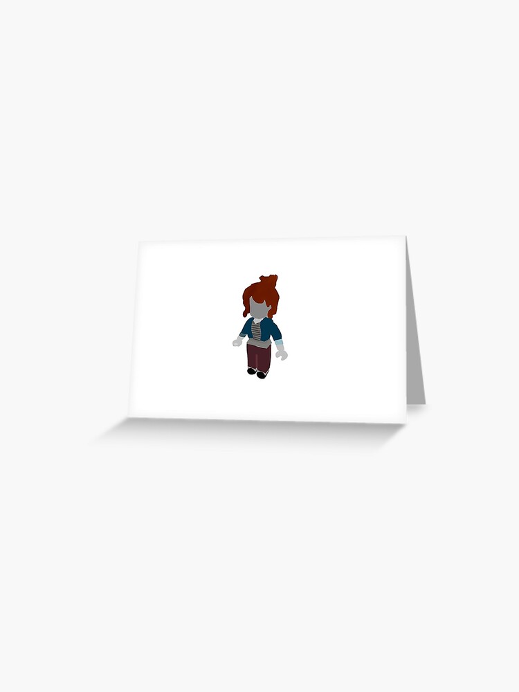 Roblox Bacon Greeting Card By Dustinsdesigns Redbubble - what is noah schnapp roblox