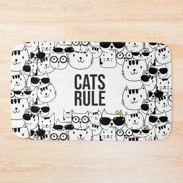 Item preview, cats rule , cat lover drawing designed and sold by Digipaintings.