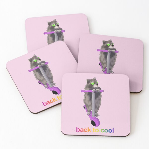 Item preview, Back to cool raccoon on scooter designed and sold by annoyingarts.