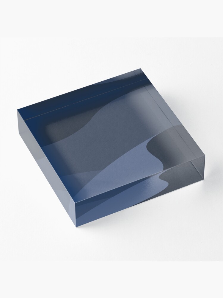 Alternate view of Minimalist Desert at Night Acrylic Block