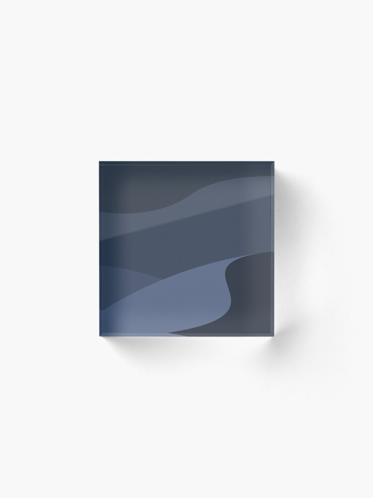 Alternate view of Minimalist Desert at Night Acrylic Block