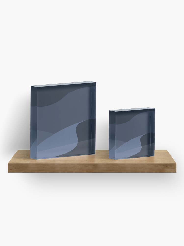 Alternate view of Minimalist Desert at Night Acrylic Block