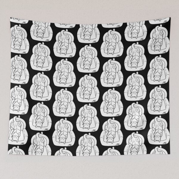Item preview, Cute Couch Potato Cat Illustration designed and sold by ZaryaKiqo.