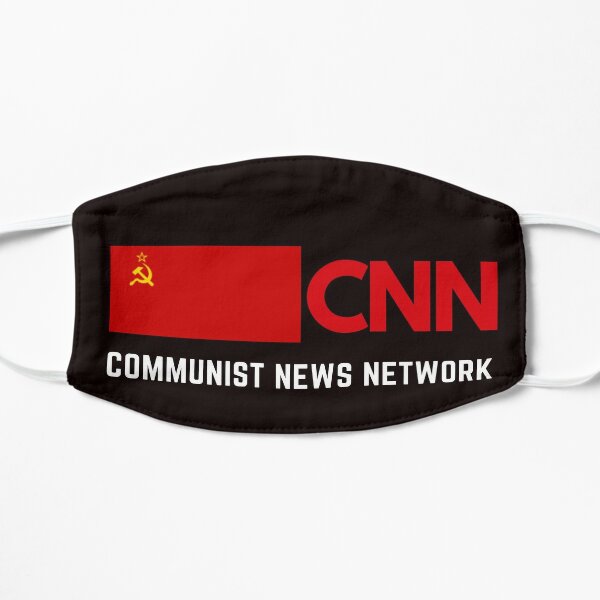  CNN the Communist News Network Political Satire  Flat Mask