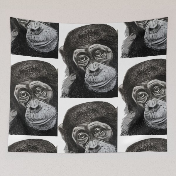 Item preview, Monkey designed and sold by Hannah Mills Art.
