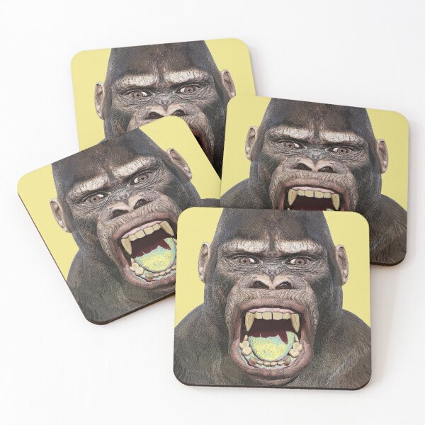 Artikelvorschau, Kopf eines wütenden Gorillas entworfen und verkauft von MIRO3D.