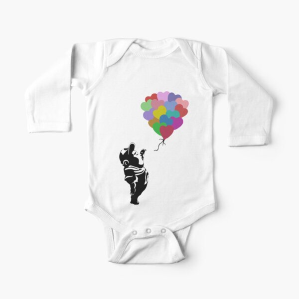 Russell with Balloons Long Sleeve Baby One-Piece