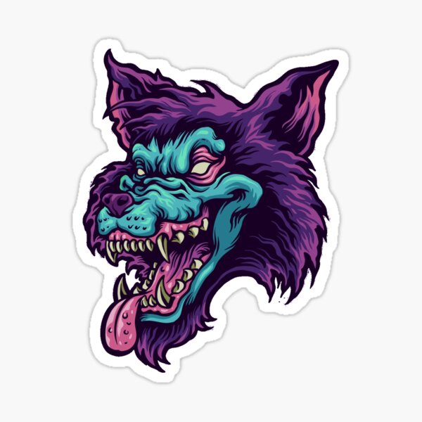 Artikel-Vorschau von Zombie Wolfskopf Shirt Masken Sticker Maske T-Shirt, designt und verkauft von zugharo2019.