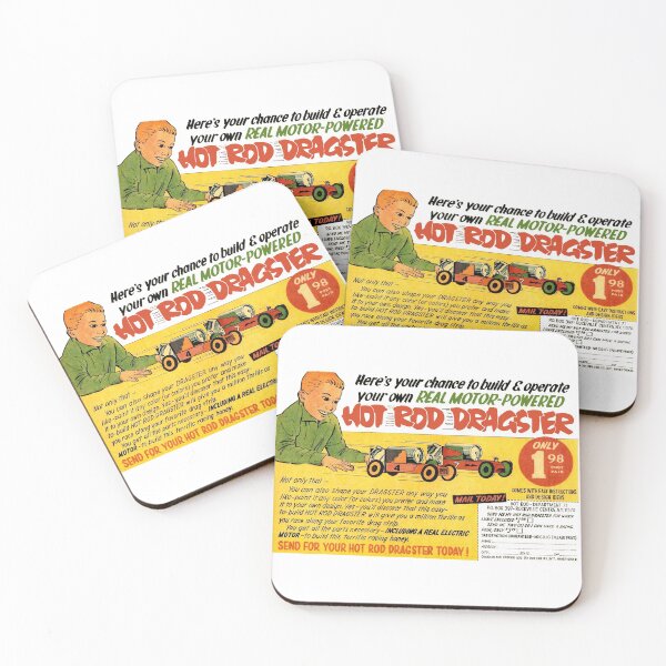 Item preview, HOT ROD DRAGSTER TOY CAR - MAIL ORDER ADVERT designed and sold by ThrowbackAds.