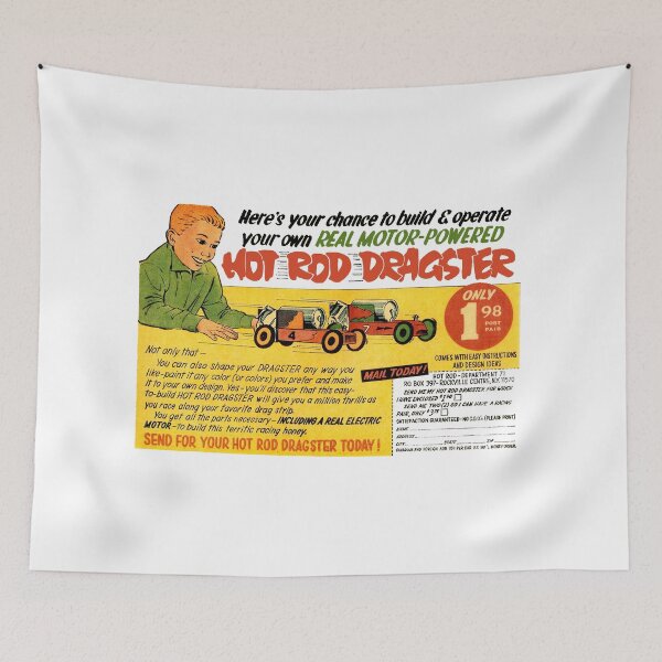 Item preview, HOT ROD DRAGSTER TOY CAR - MAIL ORDER ADVERT designed and sold by ThrowbackAds.
