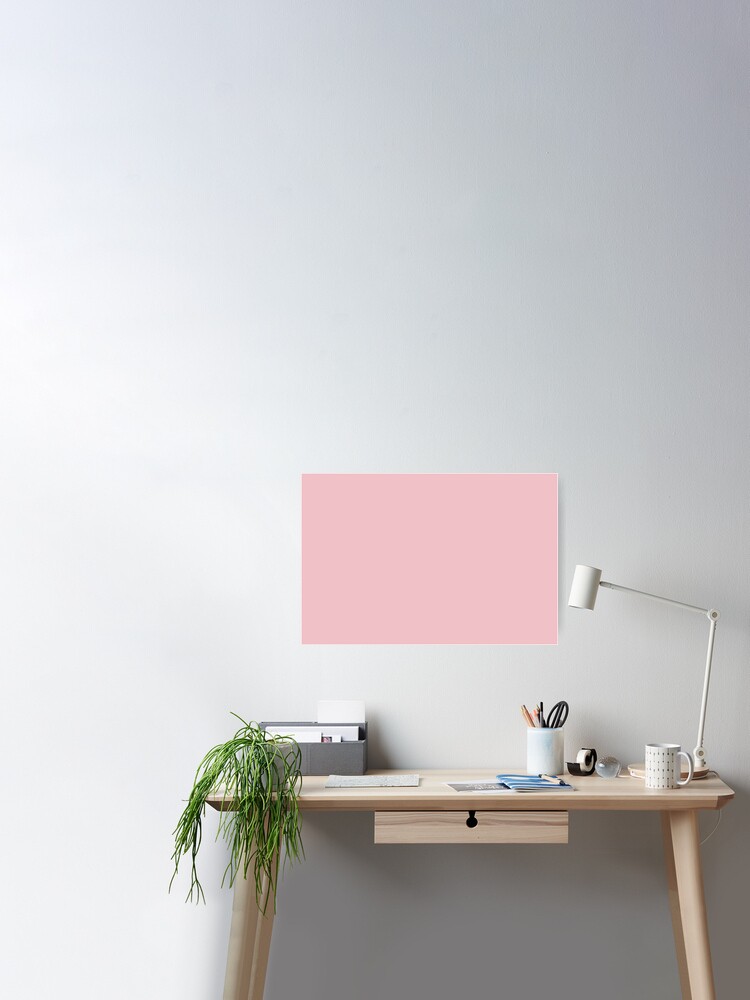 Póster «El color liso rosa pastel de ensueño combina con el adorable SW  6590 de Sherwin Williams» de SimplySolid | Redbubble