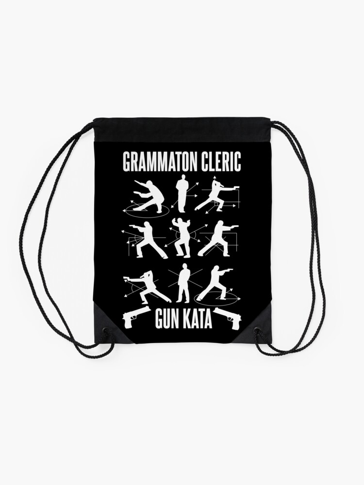 Drawstring Bag, Grammaton Cleric Gun Kata designed and sold by McPod