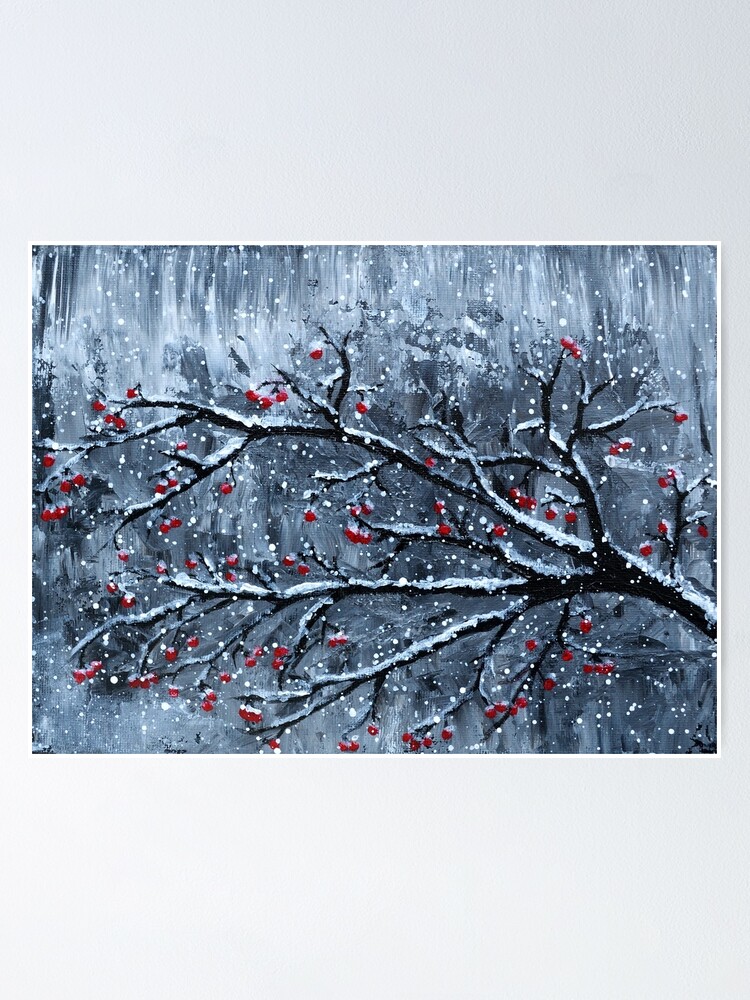 Red berries Poster