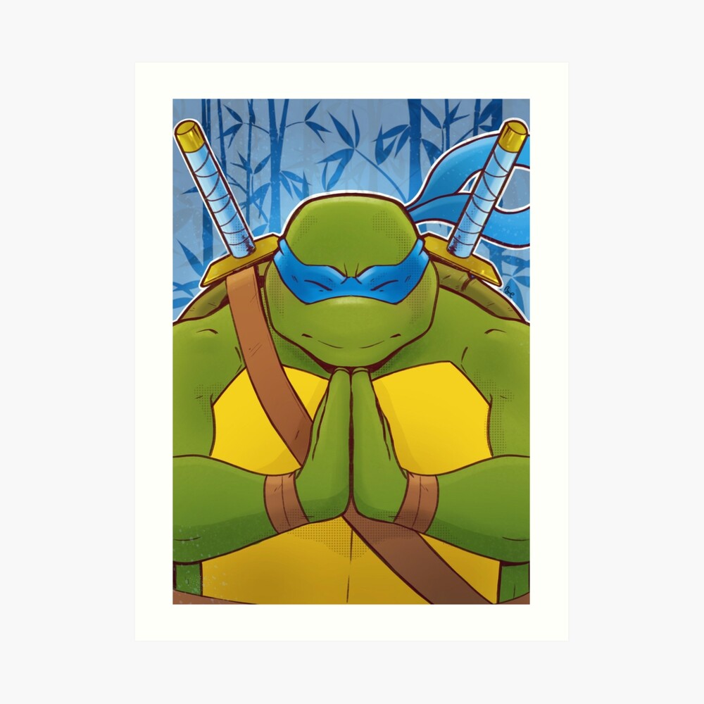 TMNT - Teenage Mutant Ninja Turtles - Leonardo Leads - Adult Men T