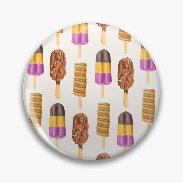 Item preview, Delicious Fruit Popsicles and Chocolate Ice cream Pattern  designed and sold by CLPDesignLab.