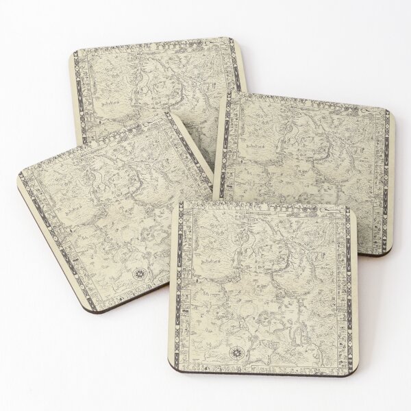 Item preview, 1931 Vintage Illustrative Map of Yellowstone Park designed and sold by Gin  Neko.