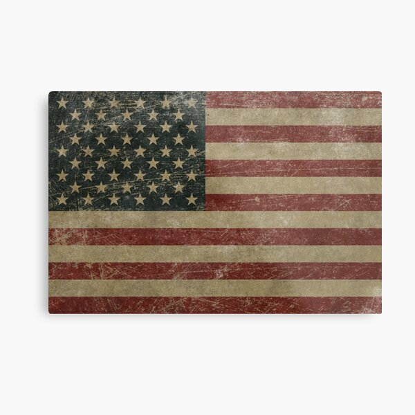 Vintage United Stages Flag Metal Print