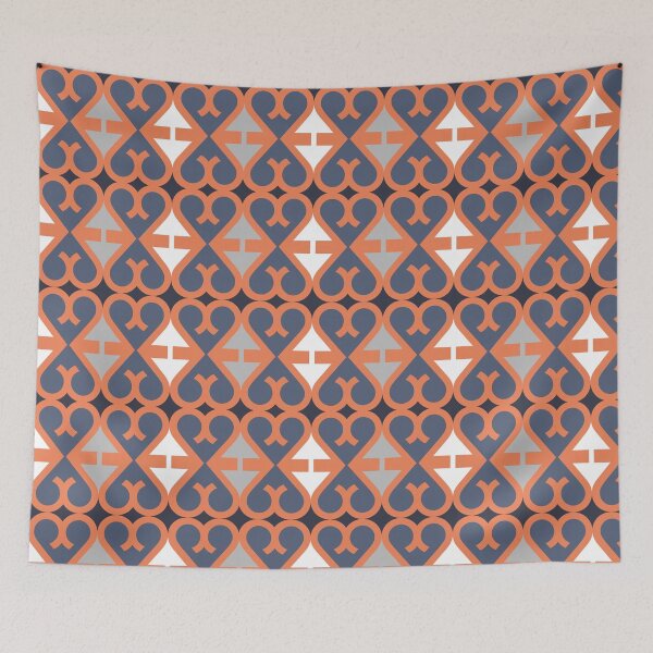 Item preview, Orange and Blue Summer Pattern designed and sold by cofera.