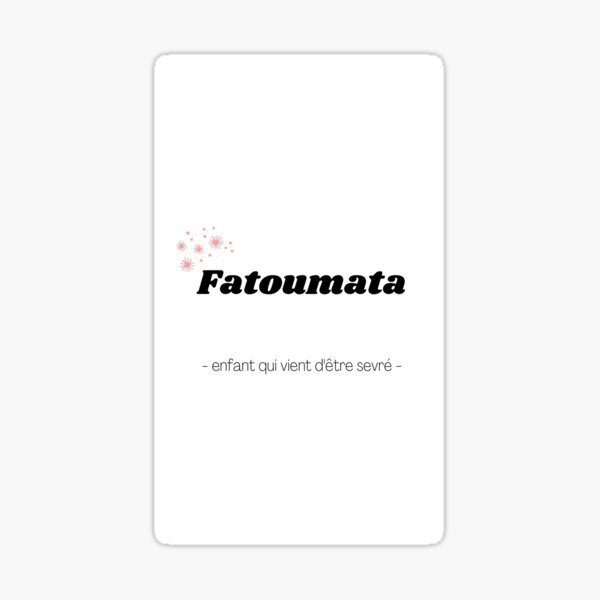 Fatoumata Sticker