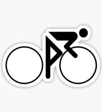 Riding Figure (Black) Sticker