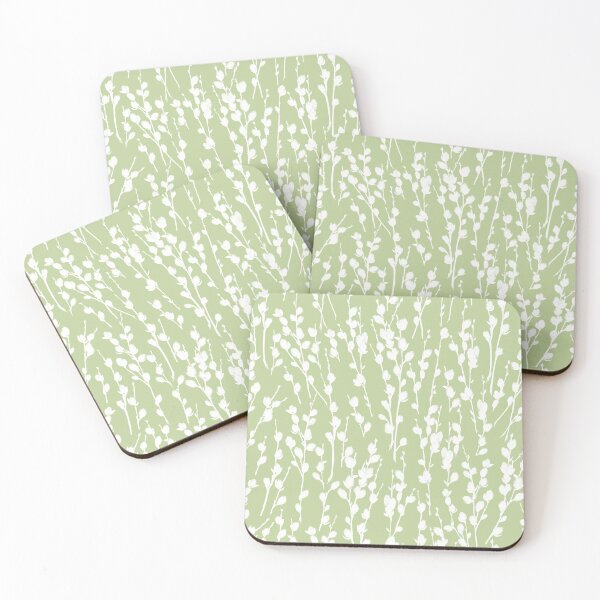 Item preview, Pussywillow Pattern | Celery Green designed and sold by L Diane Johnson.