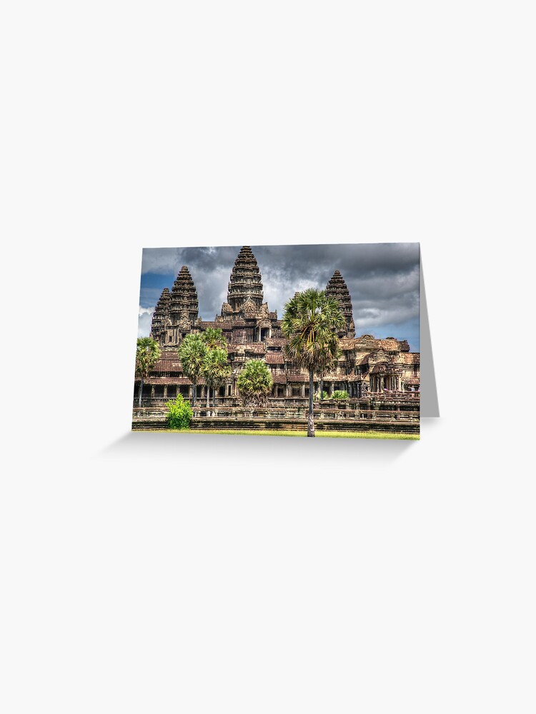 Thumbnail 1 of 2, Greeting Card, Angkor Wat Temple Cambodia designed and sold by tpixx.