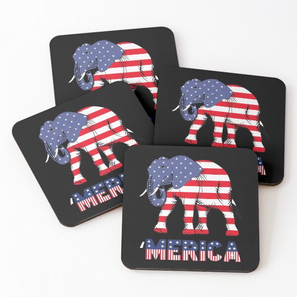 Item preview, Elephant America Flag 4th Of July designed and sold by LenaEhrlichmann.