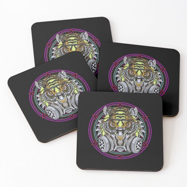 Item preview, Geometric Masked Animal designed and sold by VibrantGifts.