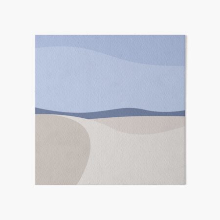 Minimalist White Sands Desert National Park New Mexico Art Board Print