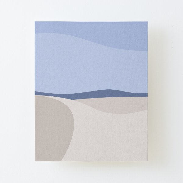 Minimalist White Sands Desert National Park New Mexico Canvas Mounted Print