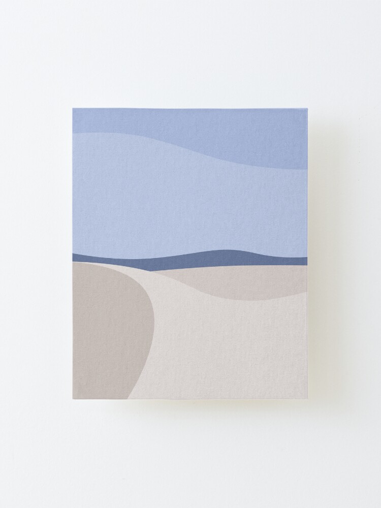 Alternate view of Minimalist White Sands Desert National Park New Mexico Mounted Print