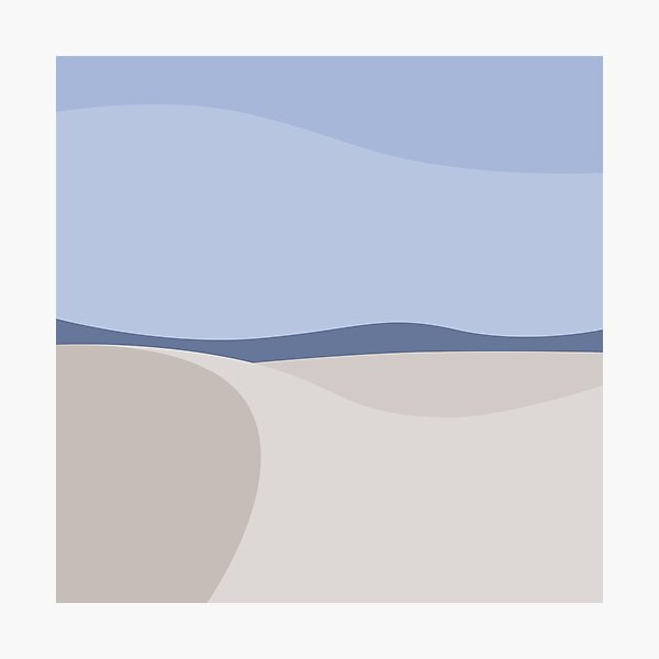 Minimalist White Sands Desert National Park New Mexico Photographic Print