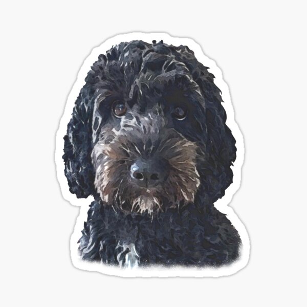 Item preview, Black Cockapoo / Doodle Dog designed and sold by Happy Dog Doodles.