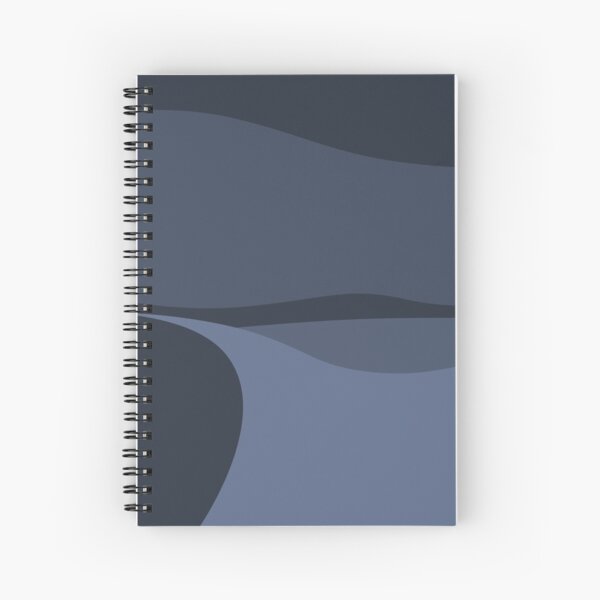 Minimalist White Sands Desert National Park New Mexico at Night Spiral Notebook