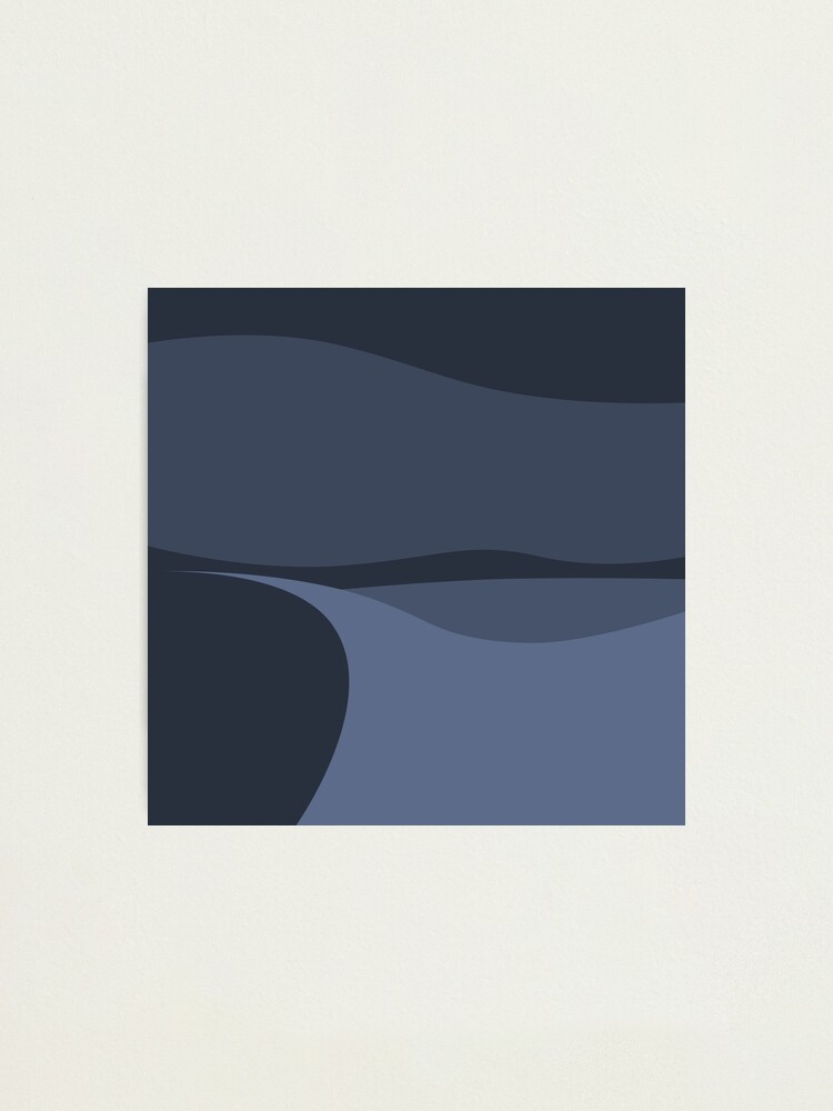Alternate view of Minimalist White Sands Desert National Park New Mexico at Night Photographic Print