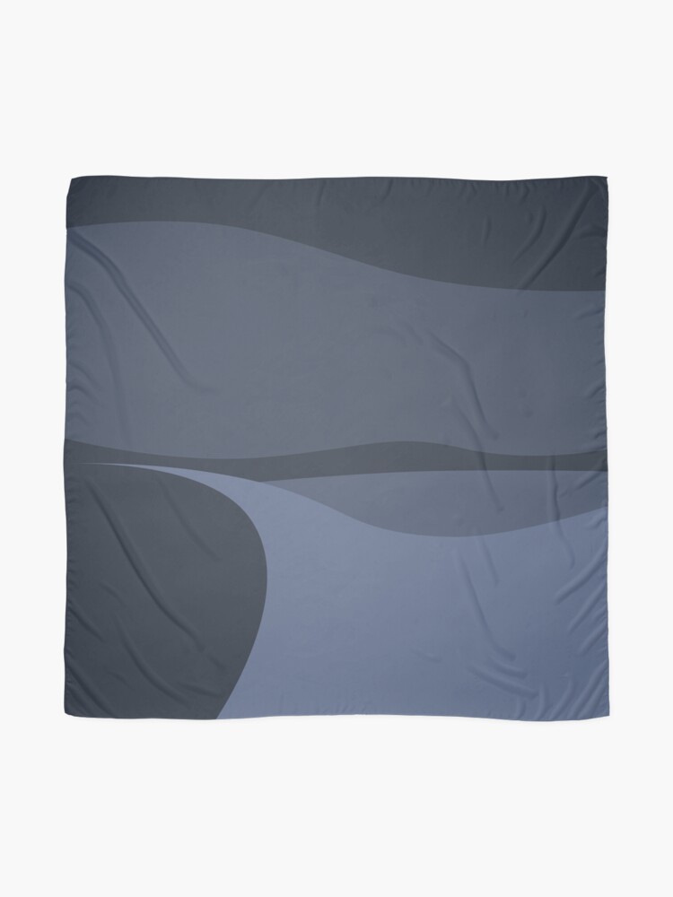 Alternate view of Minimalist White Sands Desert National Park New Mexico at Night Scarf