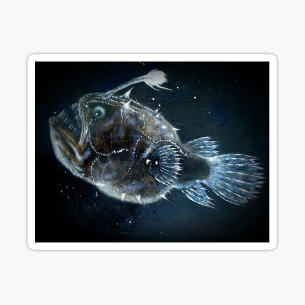 Item preview, Deepwater angler fish with bioluminescent lure designed and sold by Super-Pinhead.