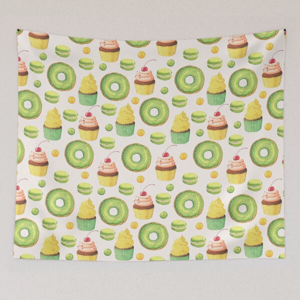 Item preview, Lemon and Cherry Dessert Pattern designed and sold by CLPDesignLab.