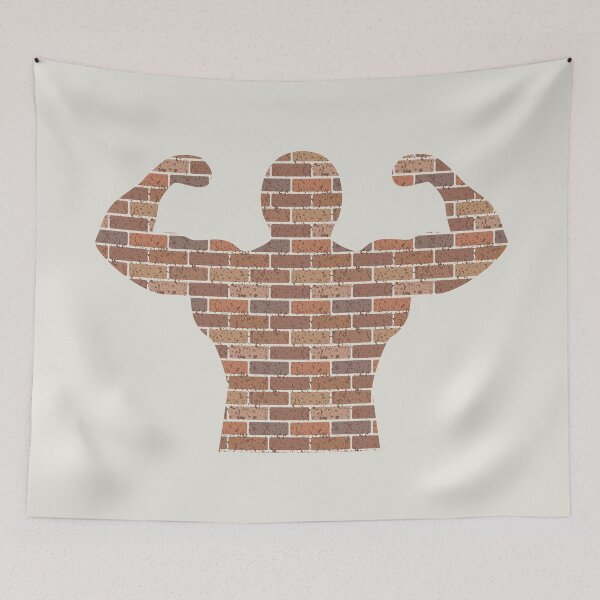 Item preview, Strong as a brick wall man designed and sold by EngineerGoC.
