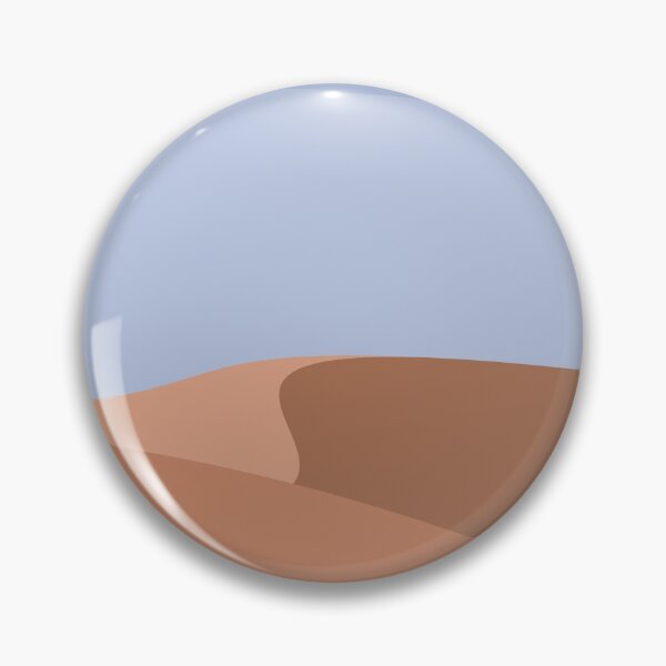 Minimalist Orange Sand Dune Desert Pin