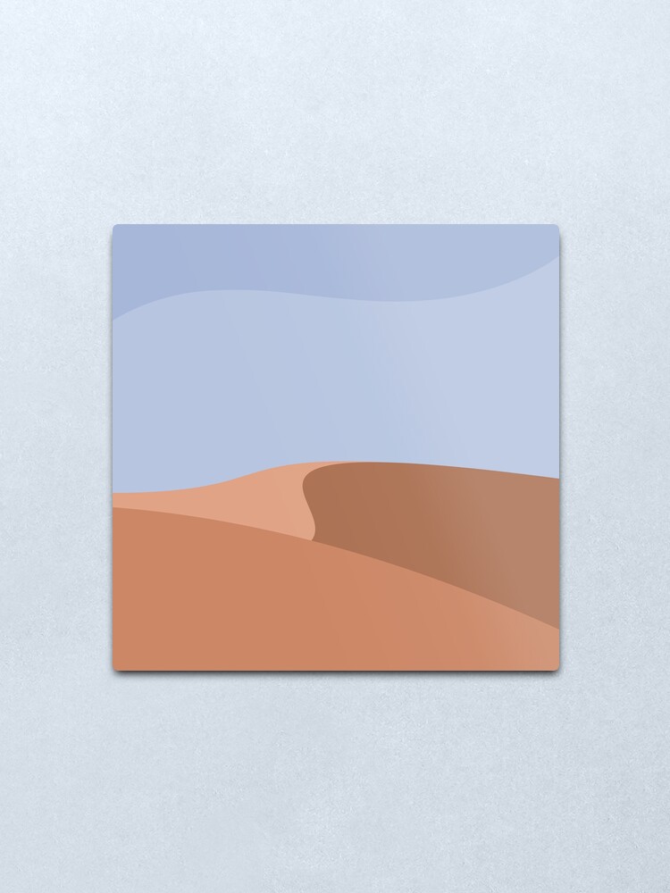 Alternate view of Minimalist Orange Sand Dune Desert Metal Print