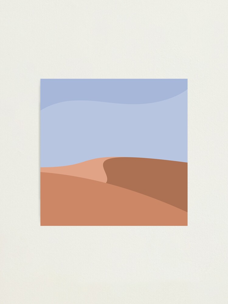 Alternate view of Minimalist Orange Sand Dune Desert Photographic Print