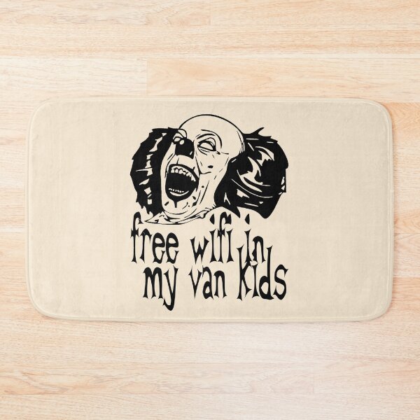 Item preview, Evil Clown Horror Killer Clowns Free Wifi Funny Halloween Scary Haunted House designed and sold by TopTeeShop.
