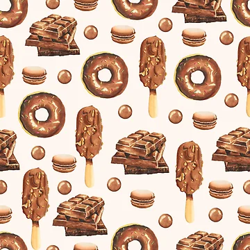 Artwork thumbnail, Chocolate overload Pattern by CLPDesignLab