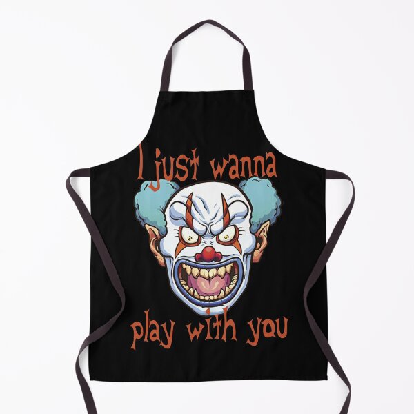 Item preview, Evil Clown Horror Killer Clowns Just Wanna Play With You Funny Halloween Scary Haunted House designed and sold by TopTeeShop.