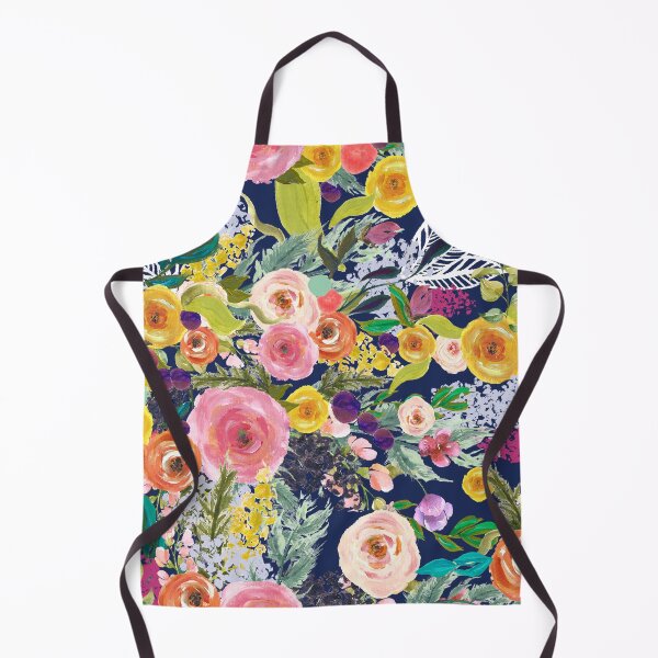 Item preview, Autumn Blooms Navy Floral  designed and sold by The Artwerks.