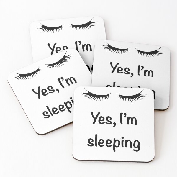 Item preview, Yes I'm Sleeping - Funny Woman Slumber Party Sleepover designed and sold by Hurrah.